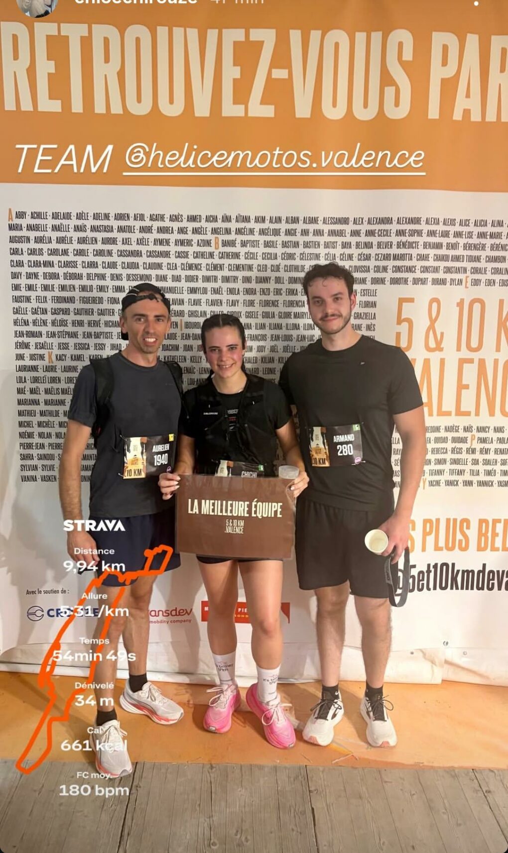 Chloé Chirouze, adhérente du club SMLV, après le 10 km de Valence 2026